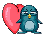 GIF animado (2469) Pinguino romantico