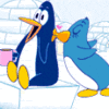 GIF animado (2470) Pinguinos enamorados