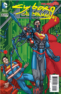 GIF animado (14594) Portada superman cyborg
