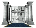 GIF animado (11660) Puerta con columnas