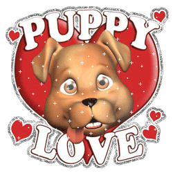 GIF animado (10637) Puppy love