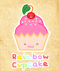 GIF animado (984) Rainbow cupcake