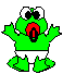 GIF animado (11127) Rana bebe con chupete