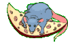 GIF animado (9907) Rata comiendo