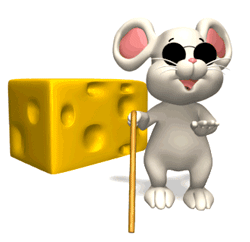 GIF animado (122) Raton ciego queso