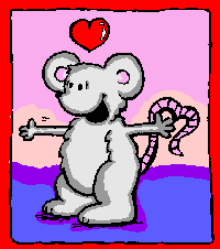 GIF animado (2487) Raton enamorado