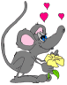 GIF animado (2489) Raton enamorado