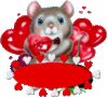 GIF animado (2500) Raton romantico