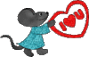 GIF animado (2501) Raton romantico