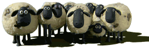GIF animado (9871) Rebano ovejas