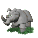 GIF animado (9997) Rinoceronte