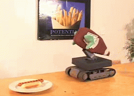 GIF animado (1496) Robot dispensador ketchup