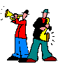 GIF animado (12892) Saxofonistas callejeros