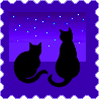 GIF animado (7926) Sello gatos enamorados