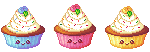 Imagen GIF de Separador cupcakes animado