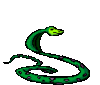 GIF animado (11315) Serpiente cobra verde