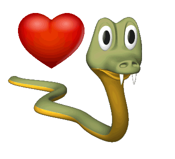 GIF animado (2519) Serpiente corazon