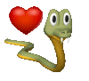 GIF animado (2519) Serpiente corazon