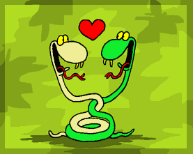 GIF animado (2522) Serpientes enamoradas