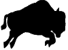 GIF animado (8769) Silueta bisonte