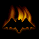 GIF animado (9772) Silueta de murcielago