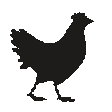 GIF animado (7008) Silueta gallina
