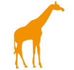 GIF animado (9445) Silueta jirafa