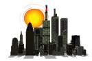 GIF animado (11540) Skyline de la ciudad