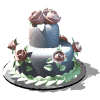 GIF animado (1000) Tarta con flores