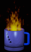 GIF animado (287) Taza de cafe con fuego