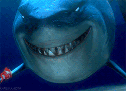 GIF animado (6515) Tiburon buscando nemo