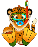 GIF animado (10043) Tigre buzo