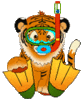 GIF animado (10043) Tigre buzo