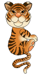GIF animado (10062) Tigre saltando
