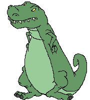 GIF animado (7629) Tiranosaurio rex enfadado