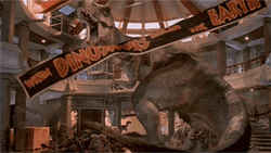 GIF animado (7638) Tiranosaurio rex parque jurasico