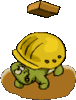 GIF animado (11377) Tortuga con casco