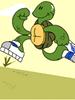 GIF animado (11381) Tortuga corriendo