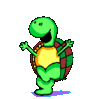GIF animado (2528) Tortuga romantica