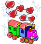 GIF animado (4139) Tren juguete amor