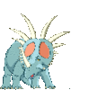 GIF animado (7653) Triceratops azul
