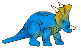 GIF animado (7654) Triceratops azul