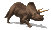 GIF animado (7658) Triceratops caminando