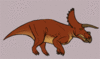 GIF animado (7662) Triceratops galopando