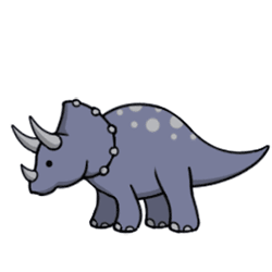 GIF animado (7666) Triceratops infantil