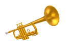 GIF animado (12931) Trompeta dorada