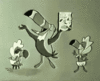 GIF animado (7471) Tucanes bailando