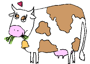 GIF animado (10130) Vaca