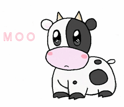 GIF animado (10133) Vaca bonita