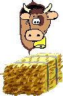 GIF animado (10139) Vaca comiendo